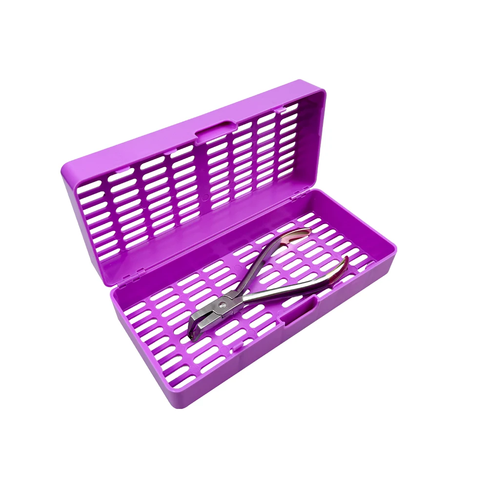 Autoclavable Dental Sterilization Box Holders Dental Instrument Cassette Rack Plastic Disinfection Tray Lab Tools Storage Box