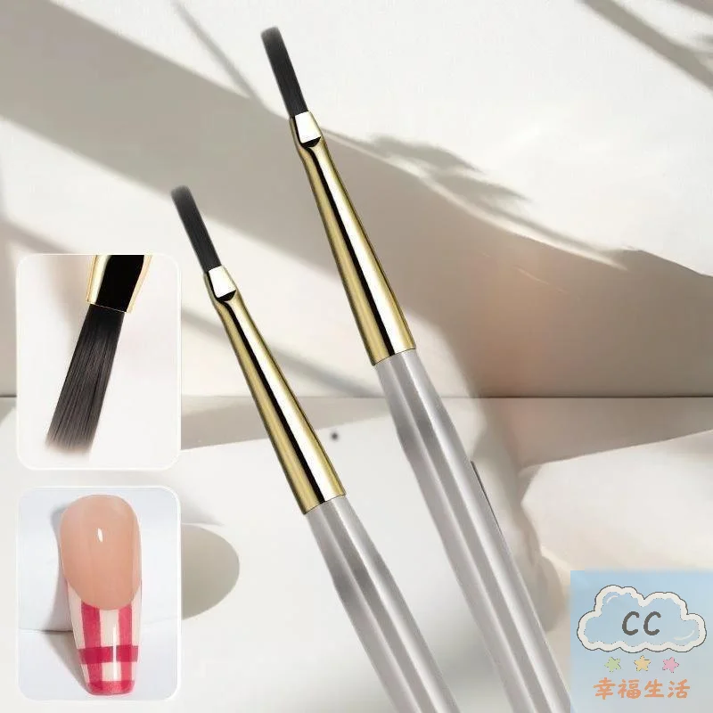 1/5/6Pcs Nail Art Brush Checker Nail Drawing Painting Line Brush Nail Art Tool Acrylic Painting Brushes DIY Design Manicure Tool