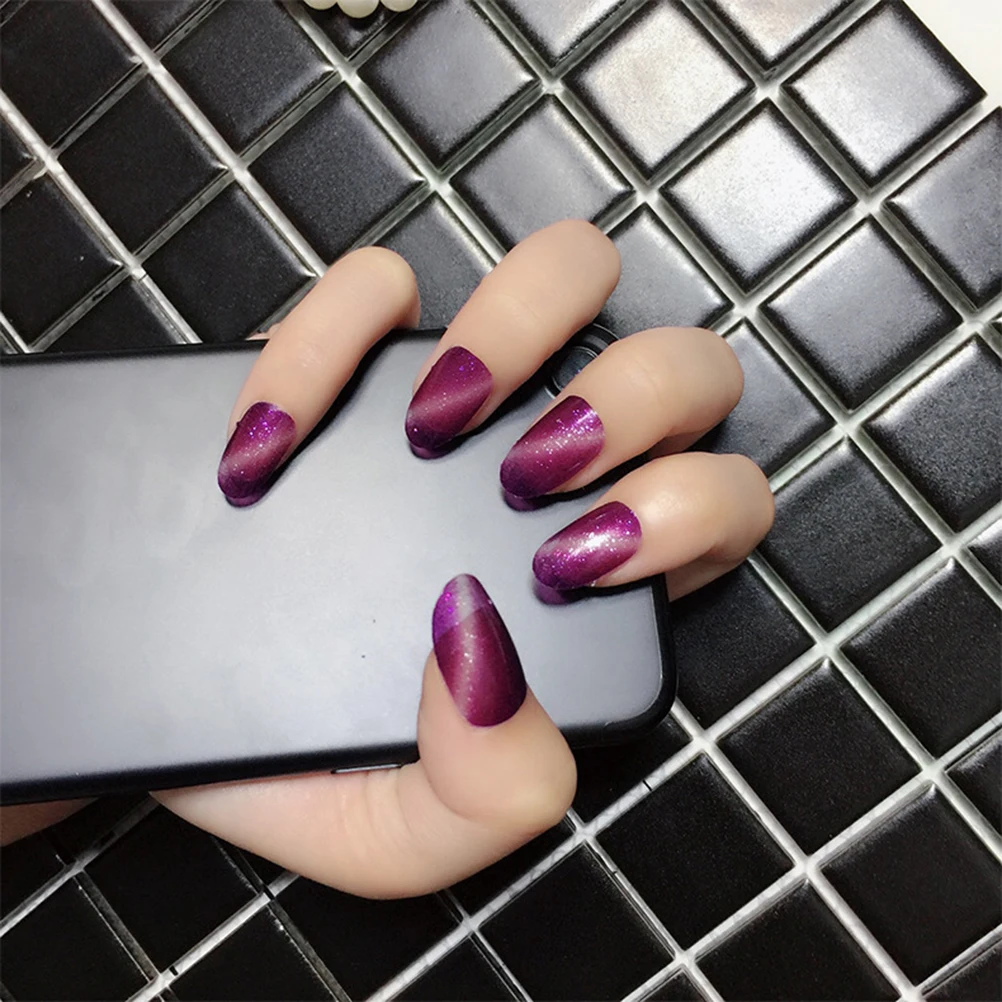 

7 Sheets Cat Eye Nail Stickers Shiny Surface Easy Apply Women Decor Durable Material No Glue Needed Party Birthday Holiday Nail