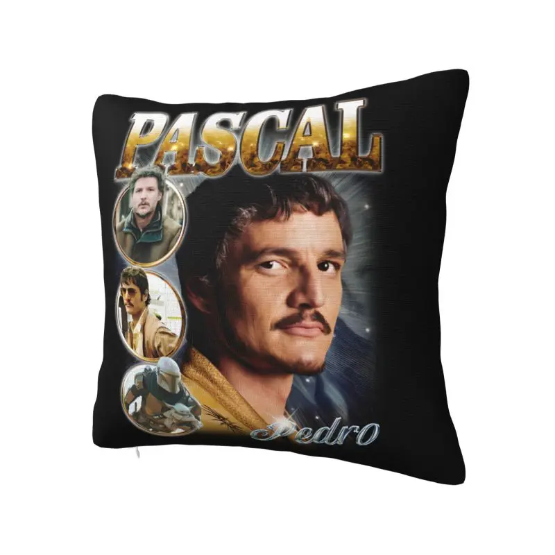 Rerto Bootleg Pedro Pascal Cushion Cover 55x55 cm Polyester Soft Throw Pillow Case For Sofa Chair Home Decoration Pillowslip