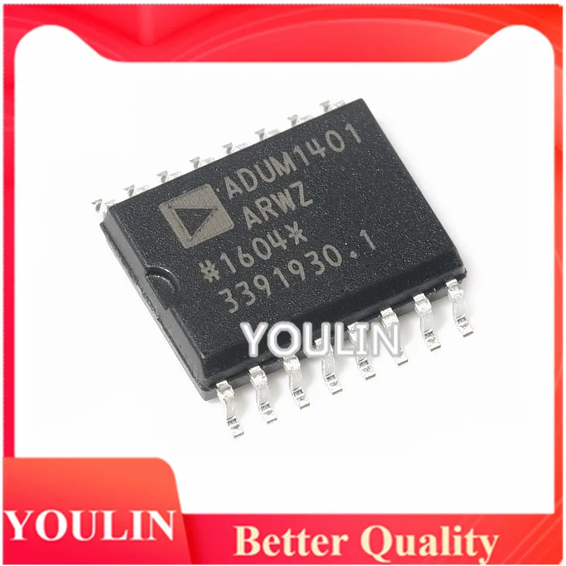 5pcs New original authentic ADUM1401ARWZ-RL SOIC-16 four-channel digital isolator interface IC