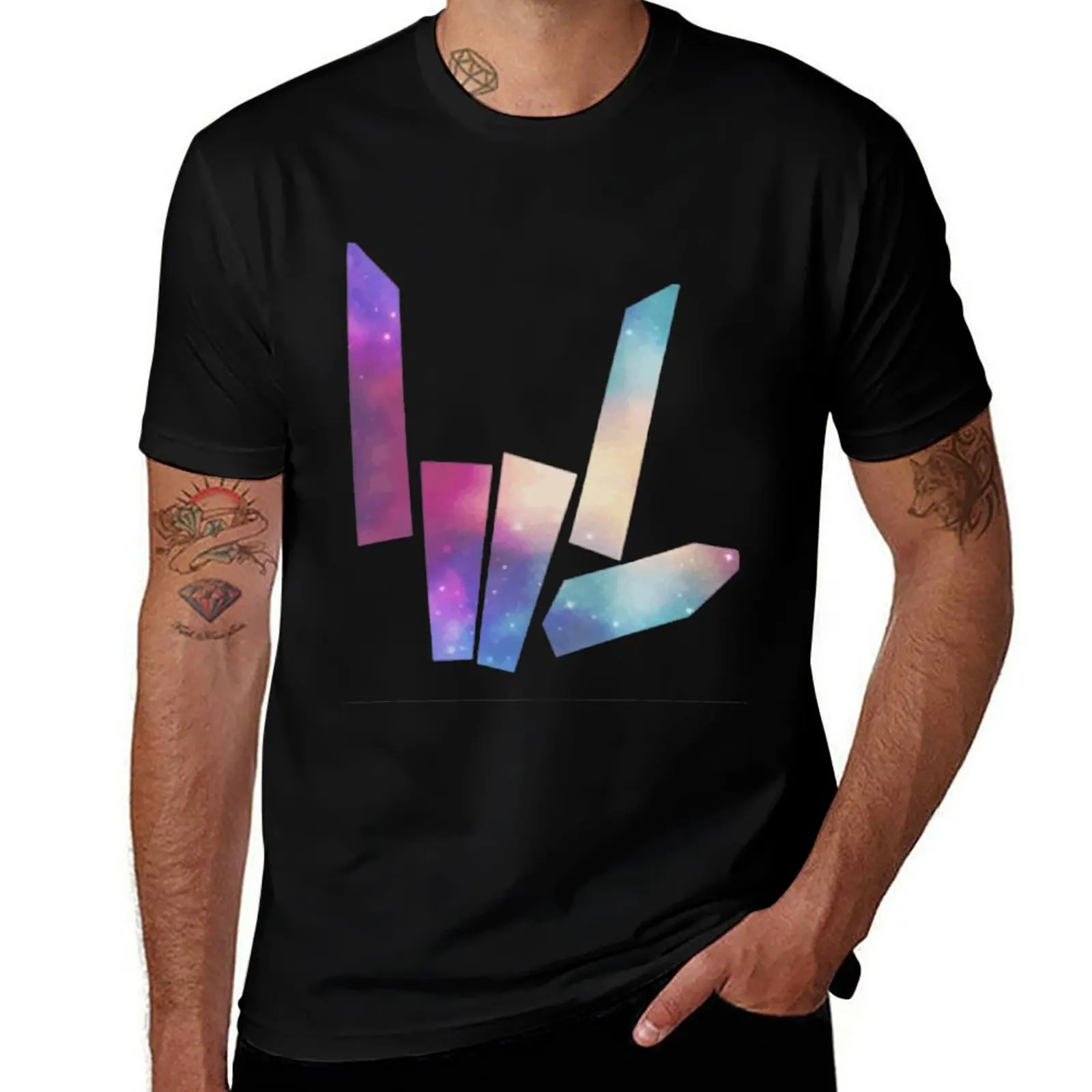 Get Here Kids Share The Love Galaxy Logo T-Shirt All Weather Casual Short Sleeve T-Shirt