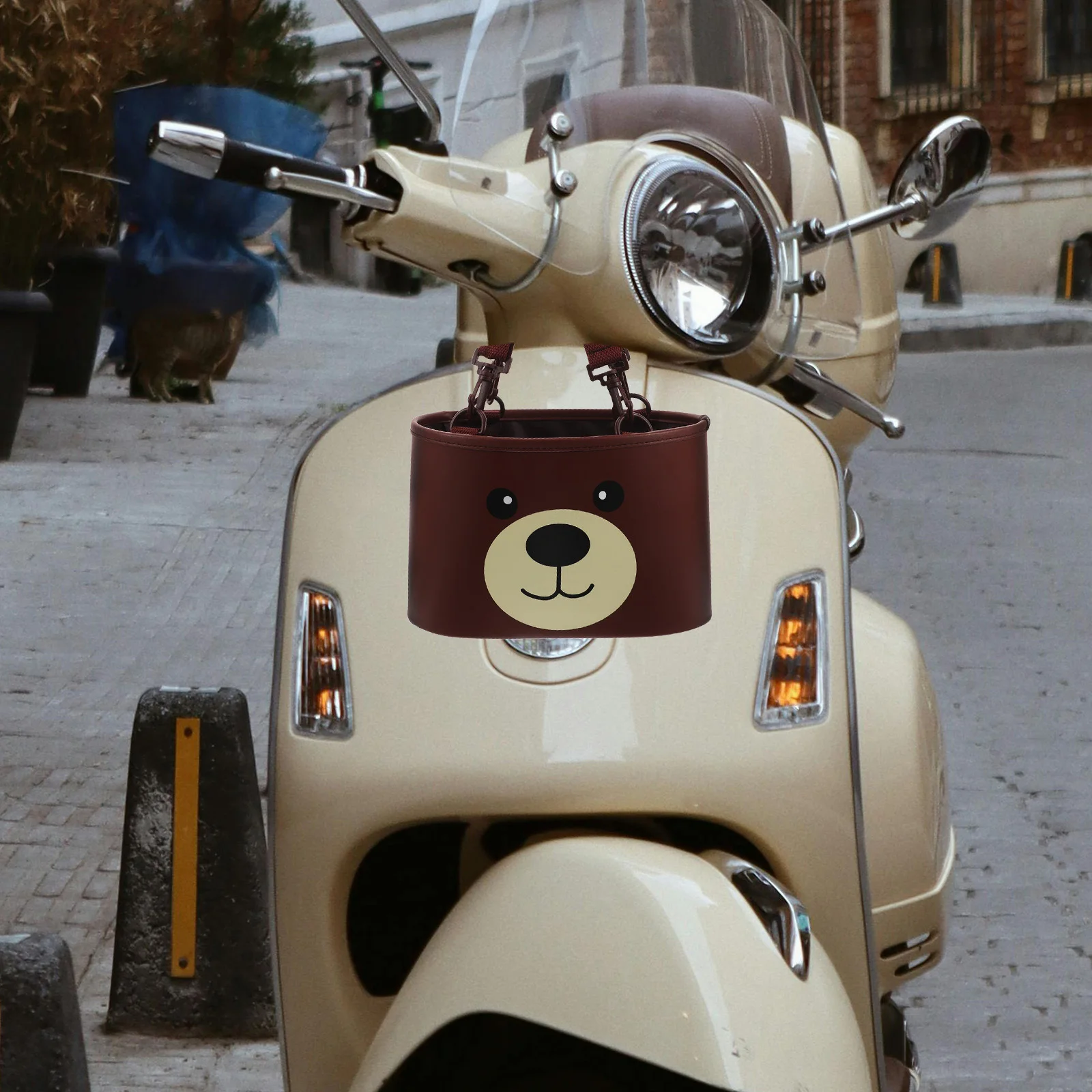 

Motorcycle Hanging Bag Universal Cute Front Storage Organizer Waterproof Scooter Tool Pouch Large Capacity Storage Motorcycle