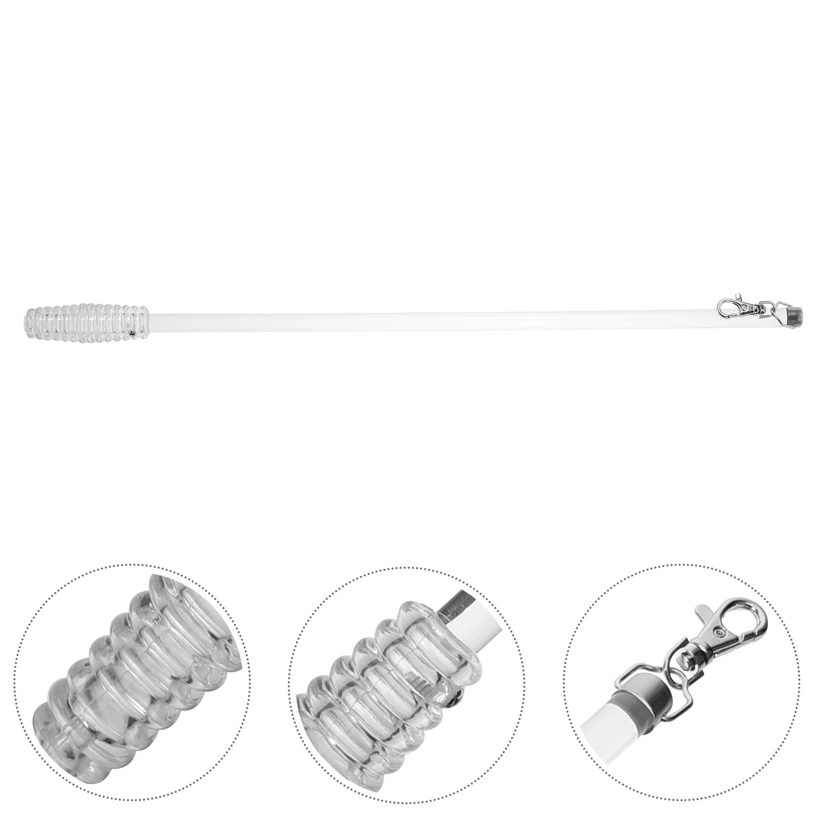 

Curtain Handle Blinds Opener Rod for Window Pull Rods Stick Vertical Windows Acrylic Tilt Wand Drapery Pole Long