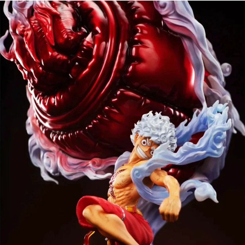 Figura de acción de One Piece Onigashima Nika Luffy, 3 formas de mano intercambiables, modelo de Anime, juguete, exquisita estatua de Pvc, regalo para seguidores Deco