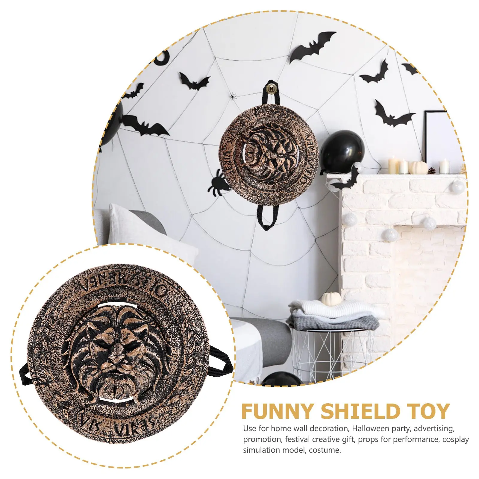 キッズラウンドナイトシールドコスチューム中世ごっこ遊び小道具服ハロウィン