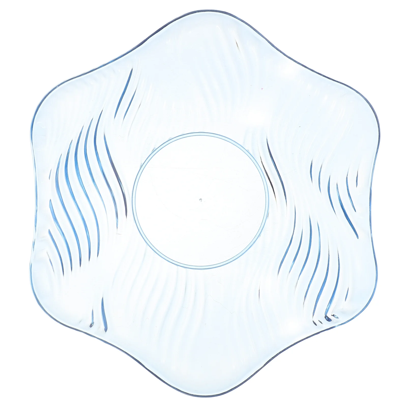 

Wave Food Containers Home Party Serving Platter Blue Candy Dishes with Lids Appetizer Plates