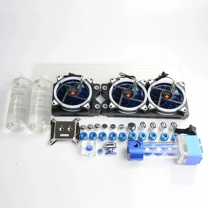 Computer water-cooled YGTZ-0A hard tube set, all belonging to CPU full coverage T water tank