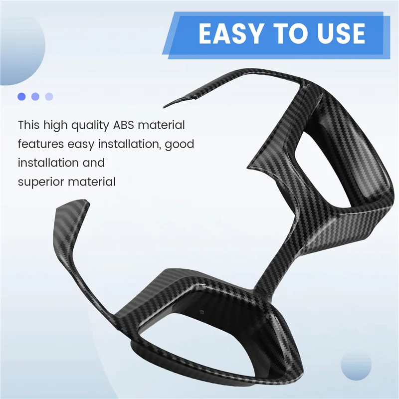 

BB-Steering Wheel Frame Decor Switch Button Cover Trim Carbon Fiber Color For BYD Seal / BYD ATTO 4