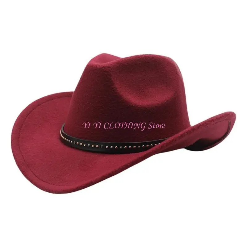 N5KF عتيقة Homburg Panama Hat Western Porkpie Hat Hat Cowboy Hats لتناول العشاء في الهواء الطلق في الهواء الطلق.
