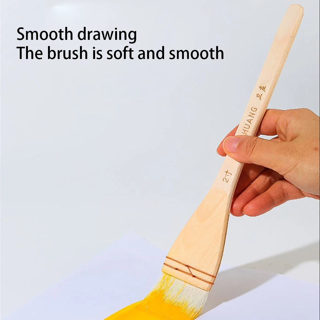 แปรงทาสีน้ำมันน้ำหนักเบาพู่กันเครื่องปั้นดินเผาสีน้ำ