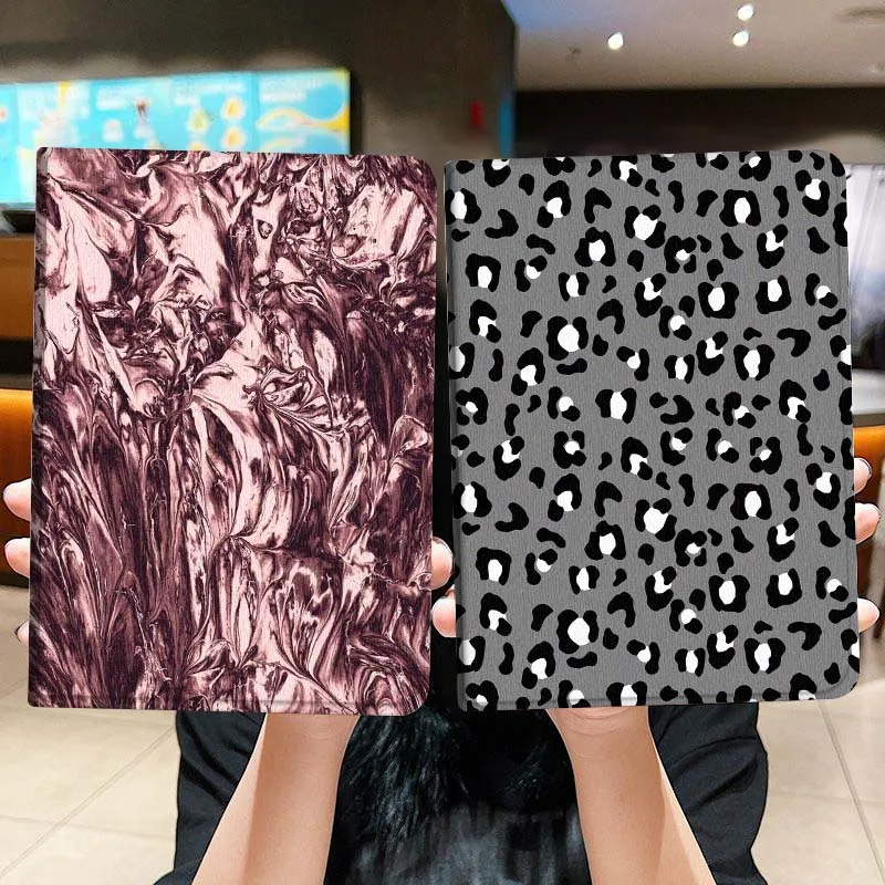 

Marbled Pattern Abstract Pink Tablet Case For Lenovo Xiaoxin Legion Pad Tab Pro GT Y700 Gen4 2 11 P11 M10 K10 3rd Plus Gen Gift