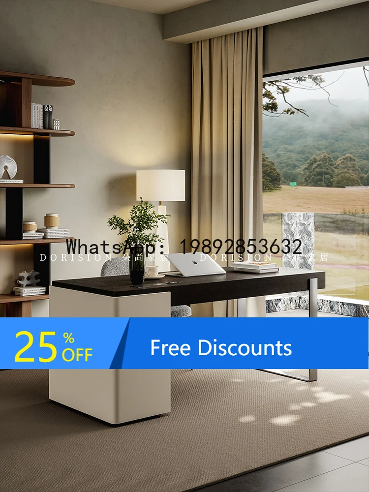 

YFY Italian Minimalist Desk Designer Home Bedroom Study Office Desk Light Luxury Modern High-end Feel