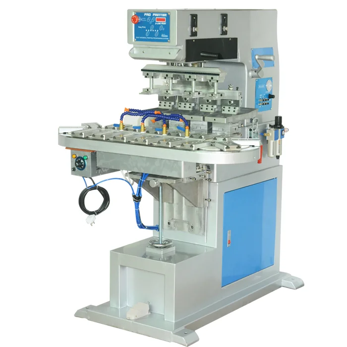 

Tm4/C Four-Color Rotary Pad Printing Machine Price Automatic Pneumatic Carousel Watch Dial Printing Machine