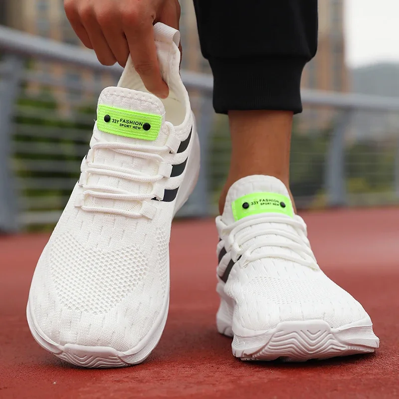 Herren Freizeitschuhe Modische und Atmungsaktive Mesh-Flachschuhe 2026 Vulkanisierte Turnschuhe für Outdoor-Laufen und -Gehen – Detail 2