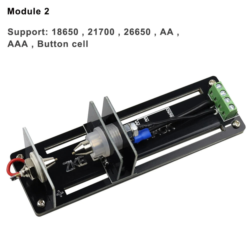 18650 Lithium Battery Capacity Tester Cell Holder Stand Module Discharge Electronic Load Monitor 26650 21700 AAA