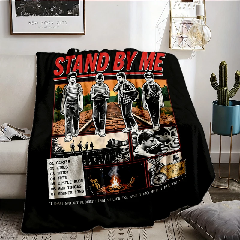 Stand by Me Movie Warm Blanket, Vintage 80s Film Soft Blanket