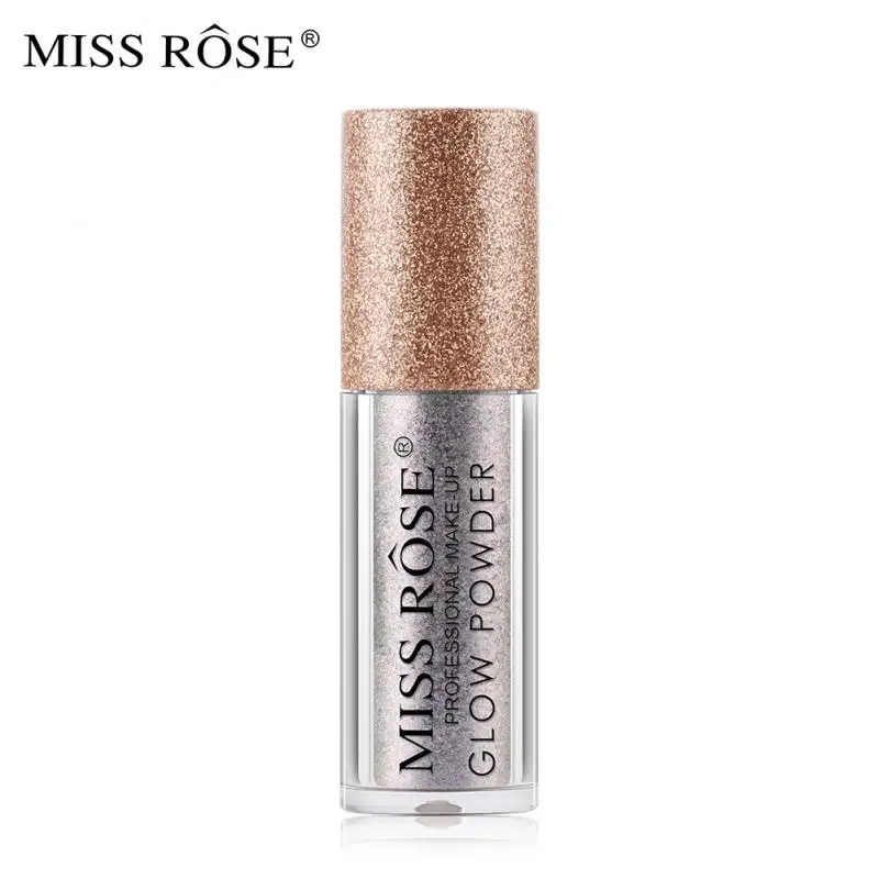 MISS ROSE-sombra de ojos líquida, 16 colores, brillo intermitente, resistente al agua, portátil, Metal brillante, sombra de ojos ahumada, cosmética