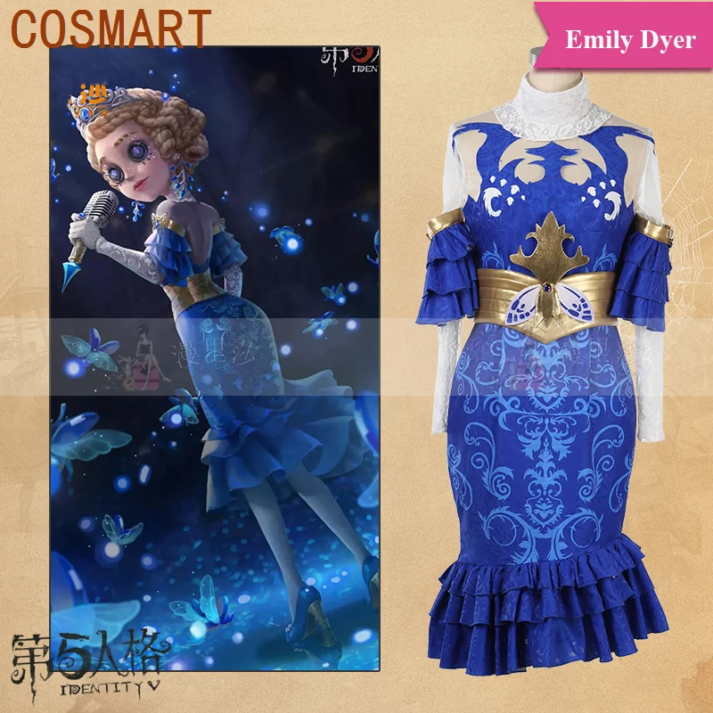 COSMART Anime Identity V Emily Dyer Doctor Skin traje de juego de luciérnaga de verano precioso vestido uniforme disfraz de Cosplay traje de fiesta