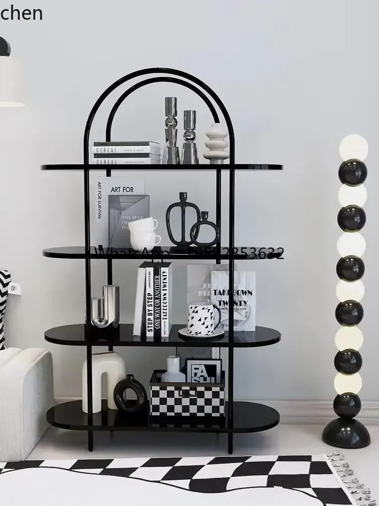 

BB multi-layer arched shelf living room floor home simple storage rack display stand