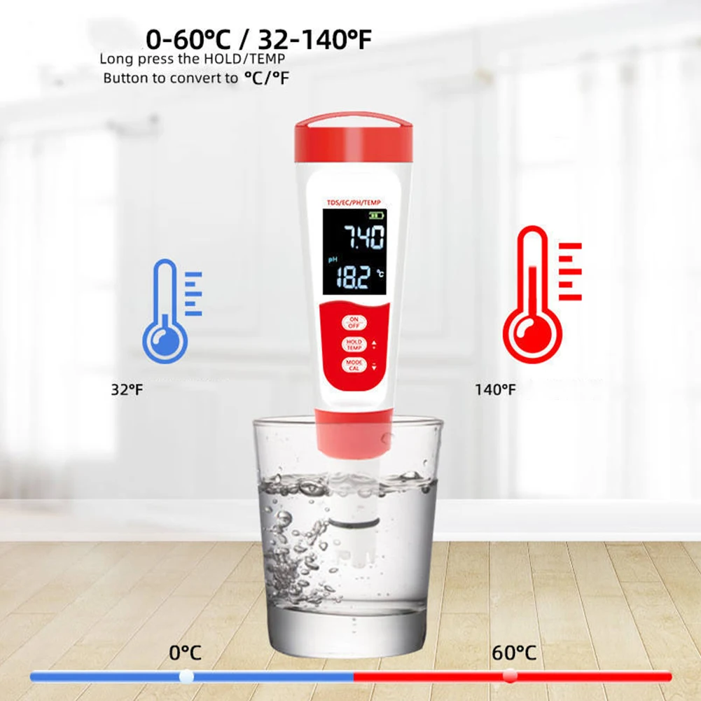 Water Quality Tester Digital Water Testing Pen for Home and Travel 0999ppm Measurement Portable and Easy to Use