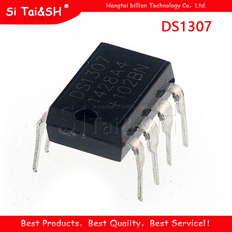 10pcs DS1307 1307 DIP-8 Real Time Clock 64x8 Serial I2C RTC new original