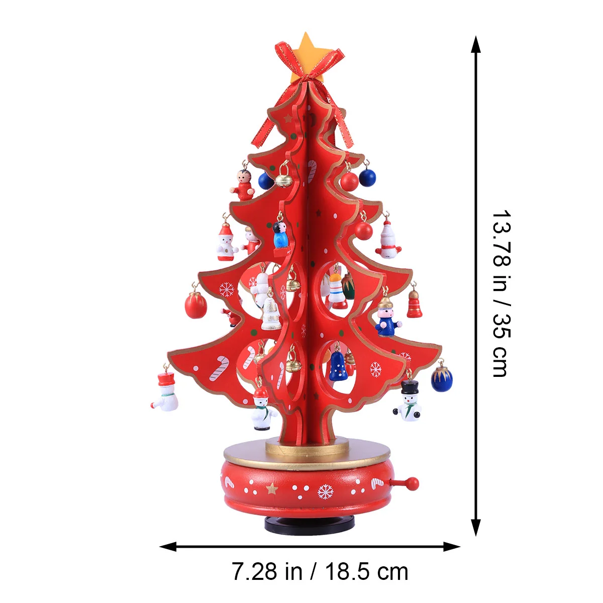 Christmas Presents Musical Boxes Gifts for New Year 2024 Wooden Girl Snow Globe Animated Decorations Girls Talking Tree Jukebox