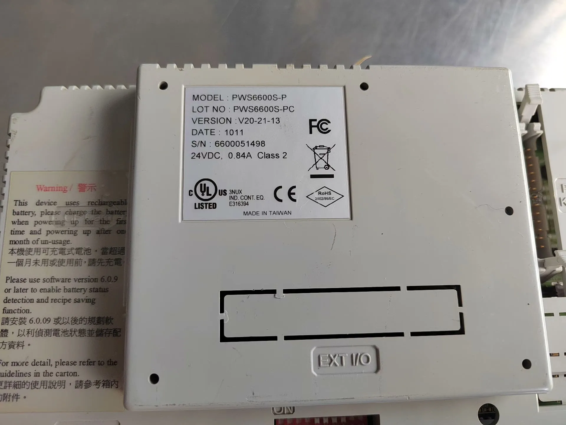 HITECH PWS6600S-P용 PWS6600S-P 터치 패널