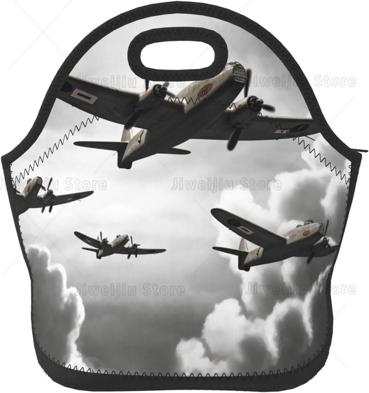 

World War Lunch Bag for Women Insulated Tote Bags Reusable Box for Men Leakproof Cooler Container