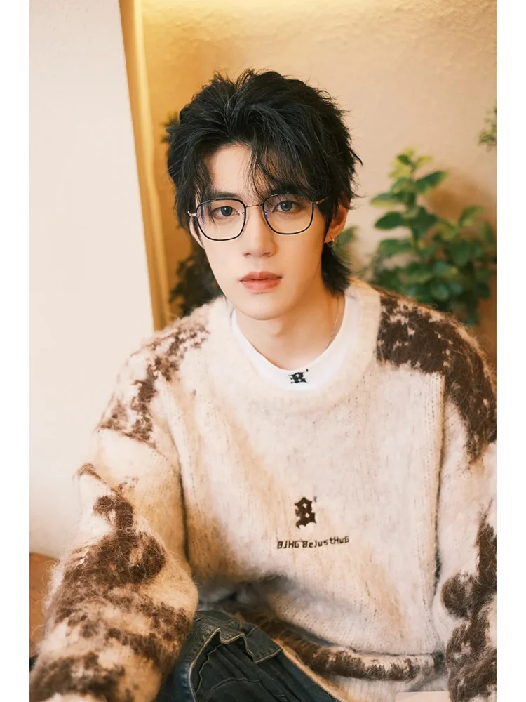 

Men's Lazy Sle American Vintage Tie Dye Knitwear Jaet Autumn Winter Trendy Brand Loose Fit Comfortable mid Thi Long Sle...