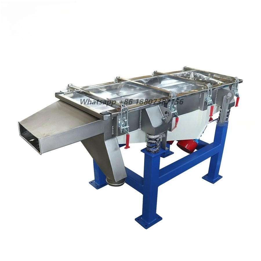 Self Cleaning Agricultural Seed Corn Grain Linear Vibrating Screener Sieve Machine