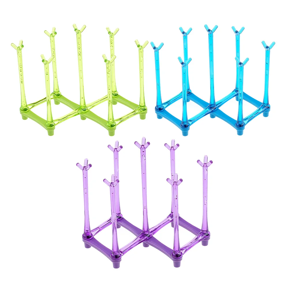

2pcs Collapsible Baby Bottle Drying Rack Drain Dryer Stand Large Capacity Cup Holder Kitchen Organizer Storage Rack Bpa Free