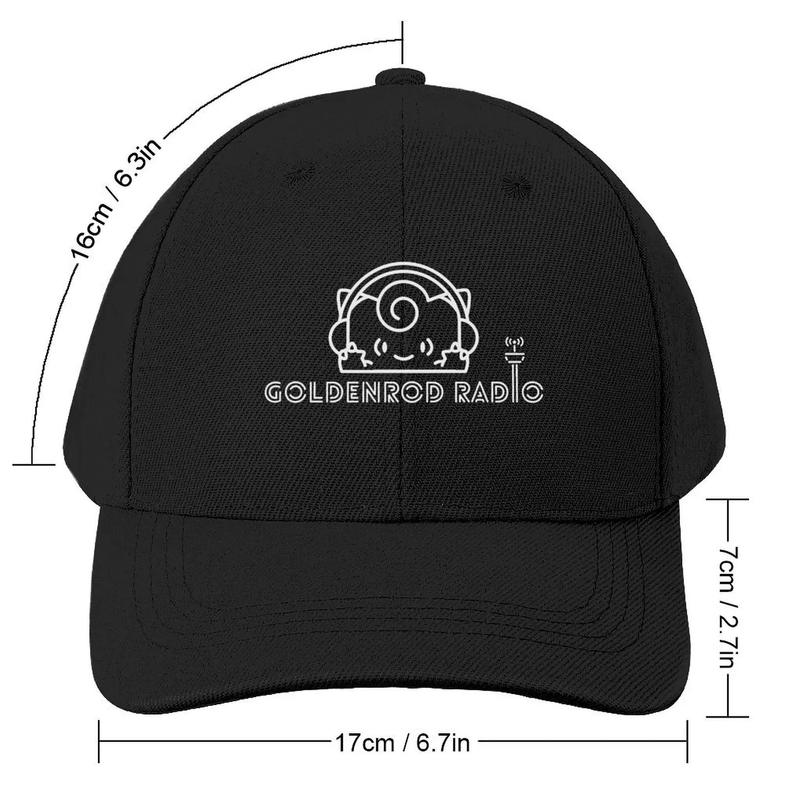 Goldenrod RadioCap Baseball Cap Beach Outing Sun Cap For Women 2024 Men's