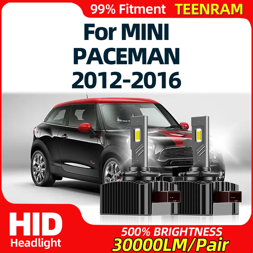

30000LM LED Car Headlights Bulbs 6000K White Auto HID Xenon Lamps 12V Plug&Play For MINI PACEMAN 2012 2013 2014 2015 2016