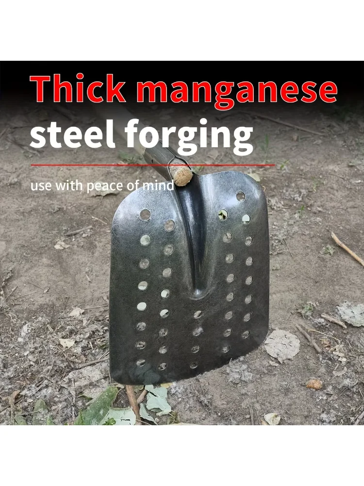 Manganese Steel Hollow Shovel  Professional Sewer Cleaning Shovel Perforated Sludge Shovel Dredge Spoon for Drain Ditch Manhole