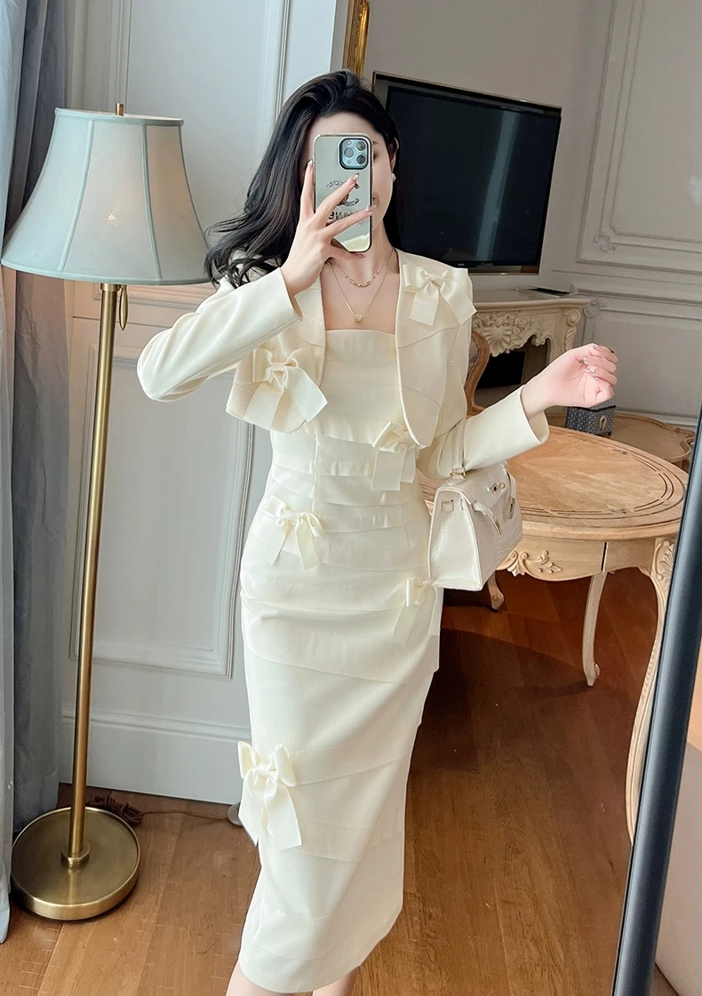

Women's Fashion Short Jacket Elegant Sweet Cute Long Sleeve Short Coat Femme Work Style Party Tops Office Lady Outwear Clothing