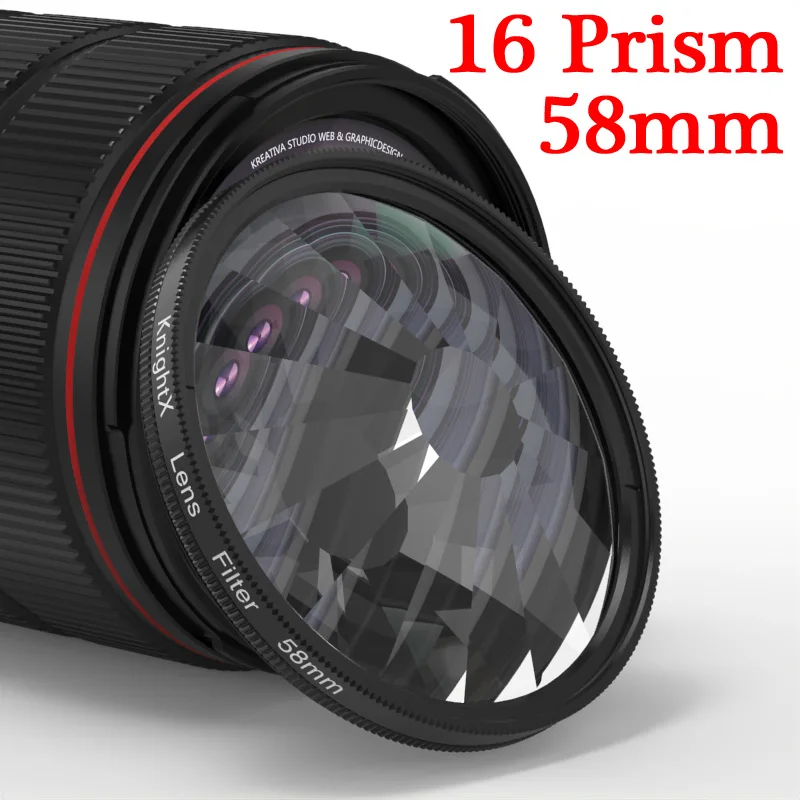 KnightX kaleidoscope lens filter Photography Accessories DSLR Lens Prism ND UV for Canon Nikon phone