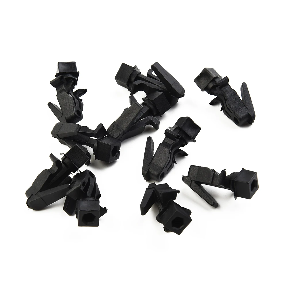 

10 PCS Auto Bumper Grille Retainer Fastener Clip Model H16 Plastic Black For Nissan Automotive Interior Clips/fasteners Car Acc