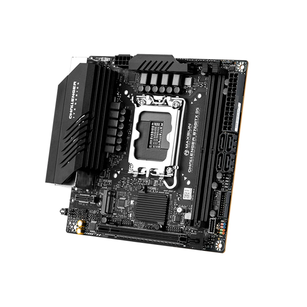 MAXSUN Game Motherboard B760ITX D5 support Intel 14 13 12th generation Core CPU DDR5 M.2 PCIEX16 4.0 Computer components