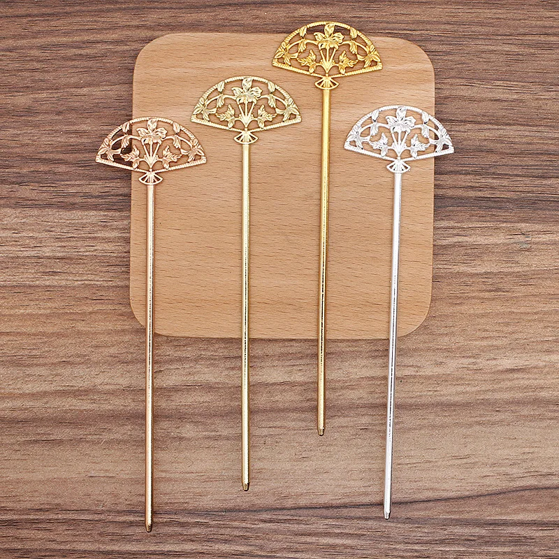 BoYuTe Alloy Fan Hair Stick Materials Handmade Diy Jewelry Accessories and Components Wholesale - view 3