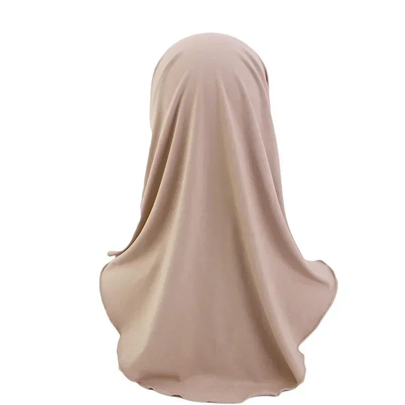 ธรรมดา Hijab Headscarf ผู้หญิง Ramadan สําหรับผู้หญิงมุสลิม Instant Hijab One Piece Amira Shawl แถบคาดศีรษะ Khimar ผ้าพันคอ Femme Mujer