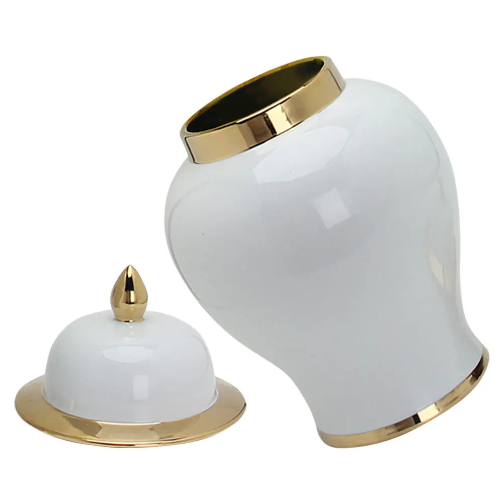 

Flower Ceramic Ginger Pot Tea Storage Vases Porcelain Food Ceramics Table Centerpieces
