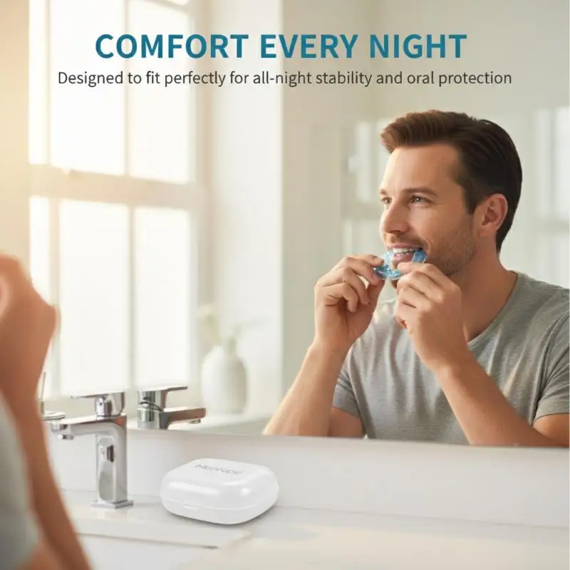 Bruxism Mouth Guard for Anti Snoring Soft Dental Sleep Appliance Protects Against Nighttime Teeth Clenching