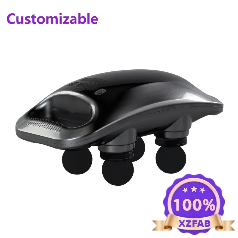 Fascia gun four heads automatic deep muscle relaxation massage beating home
