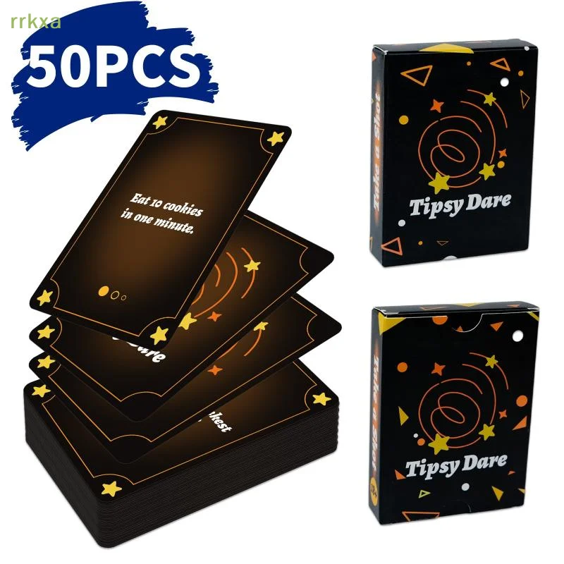 

50-Pack Party Game Cards Multiplayer Tabletop Entertainment Interactive Fun Card Game Deck For Gatherings And Socializing