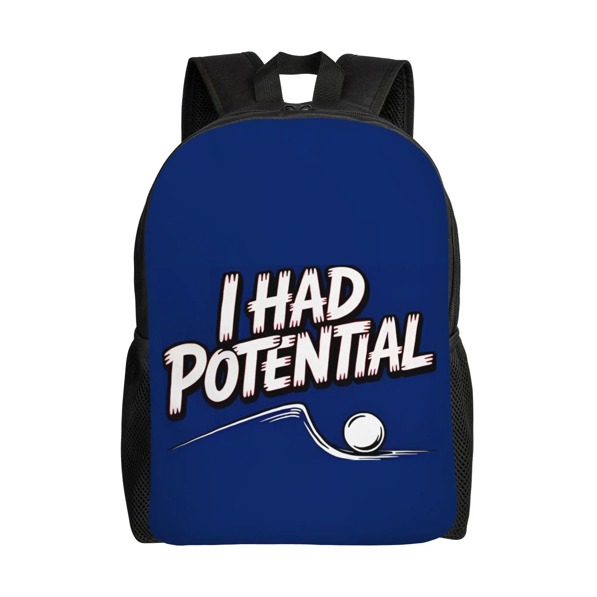 Backpack Back to school season I Had Potential  Zipper Closure Backpack