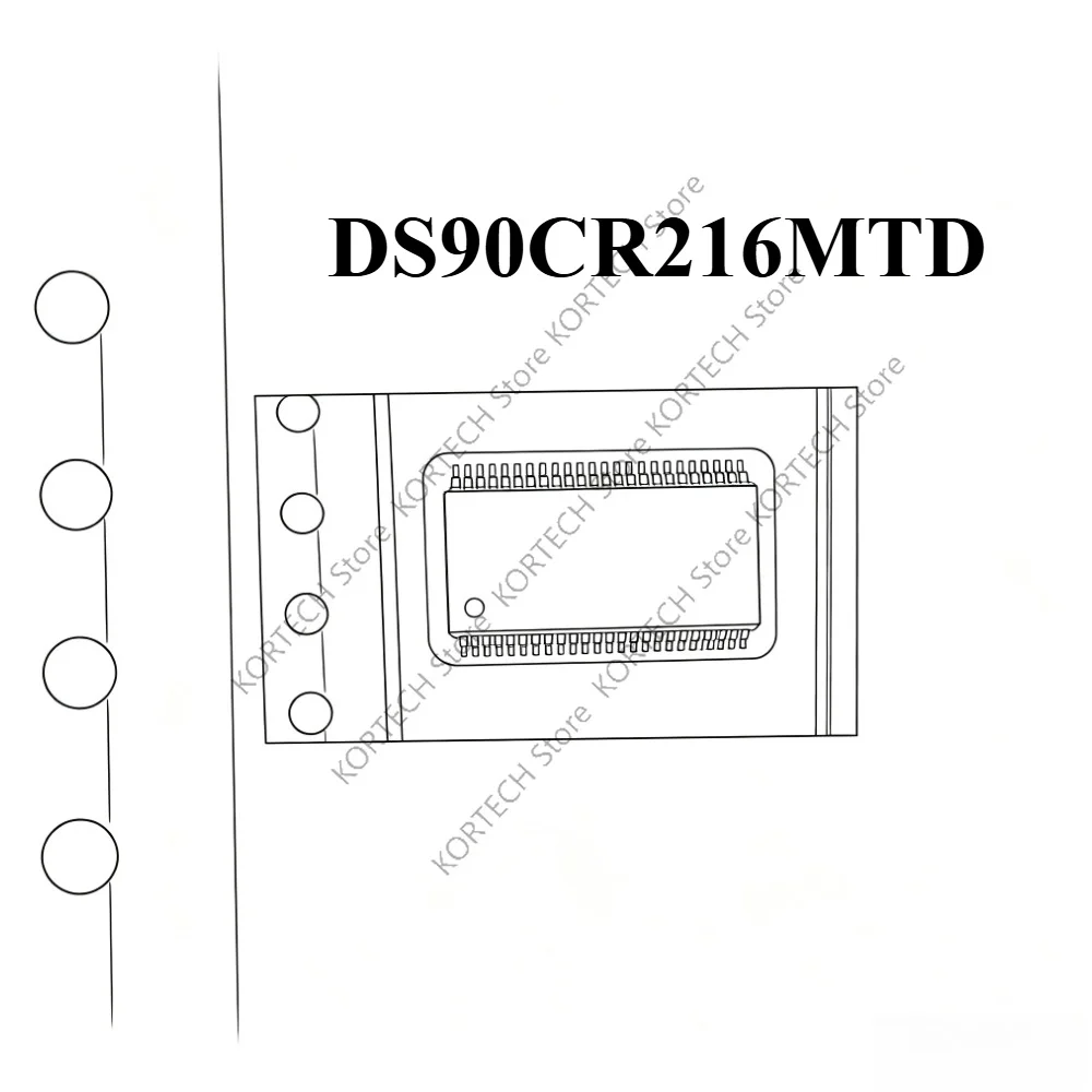 5Pcs/Lot Original DS90CR216MTD DS90CR216MTDX DS90CR216 DS90CR216AMTD  TSSOP-48 IC Chip