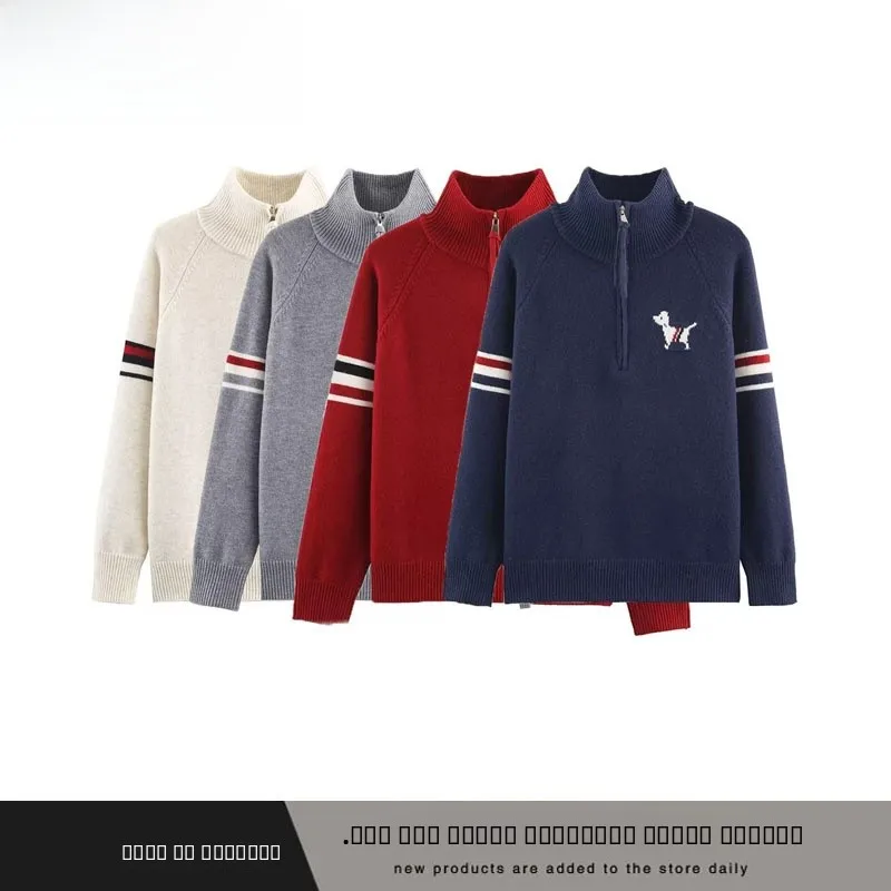 

Faionable Street Sle, женский пуловер на молнии, универсальный свитер, простой дизайн, осень-зима, Новое поступление, полиэфирное волокно