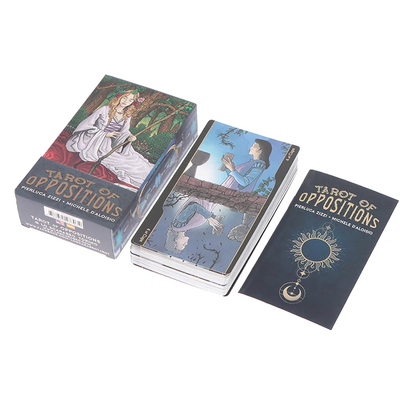 

80Pcs Tarot of Oppositions Tarot Prophecy Divination Deck Family Party Board Game Card