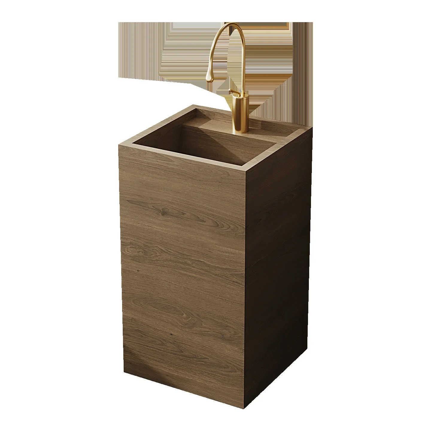 Slate column basin integrated basin floor  simple wash table hotel wash table public area wash basin